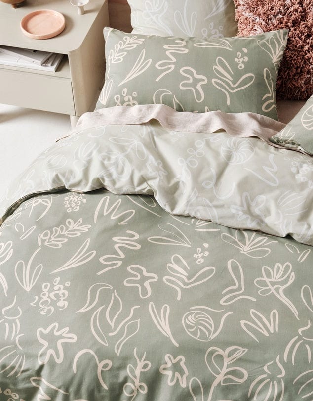Linen House Duvet Cover Linen House Adley Eucalyptus Duvet Cover Set (7058965594201)
