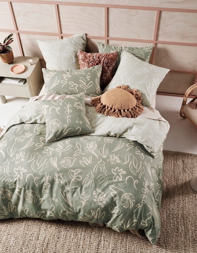 Linen House Duvet Cover Linen House Adley Eucalyptus Duvet Cover Set (7058965594201)