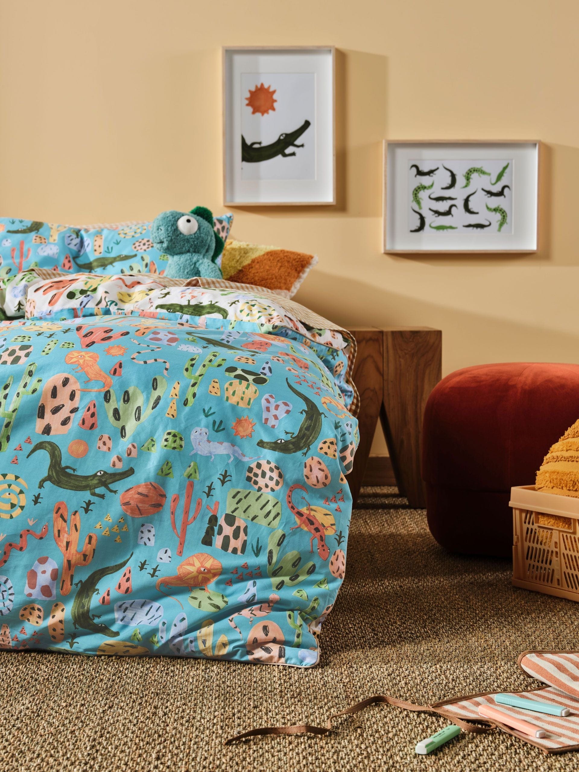 Linen House Duvet Cover Linen House Aqua Tales & Scales Duvet Cover Set (6891382341721)