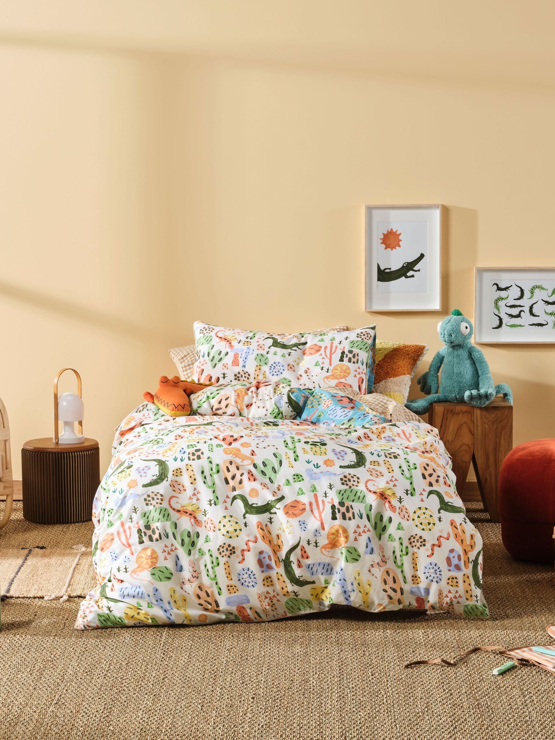 Linen House Duvet Cover Linen House Aqua Tales & Scales Duvet Cover Set (6891382341721)