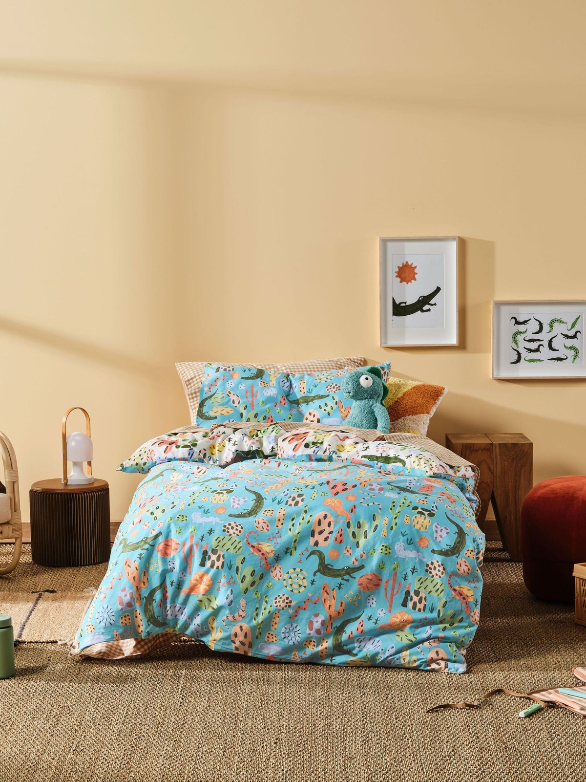 Linen House Duvet Cover Linen House Aqua Tales & Scales Duvet Cover Set (6891382341721)