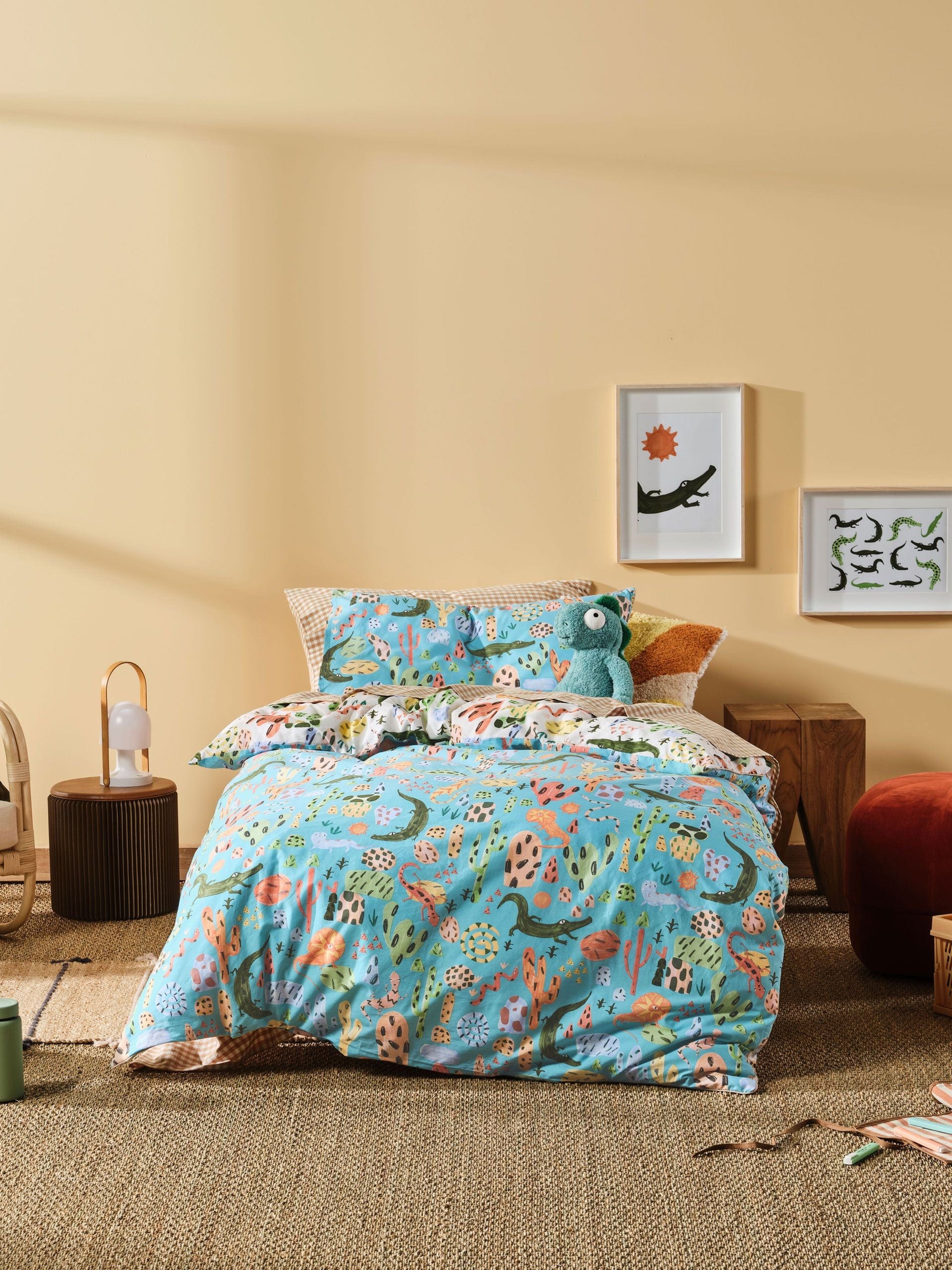 Linen House Duvet Cover Linen House Aqua Tales & Scales Duvet Cover Set (6891382341721)