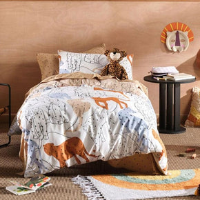 Linen House Duvet Cover Linen House Big Cats Duvet Cover Set (6943863275609)