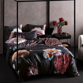 Linen House Duvet Cover Linen House Black Mia Duvet Cover Set (2061815283801)