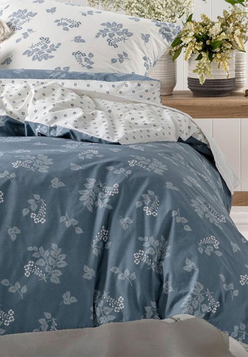 Linen House Duvet Cover Linen House Blue Thelma Duvet Cover Set (4670351736921)