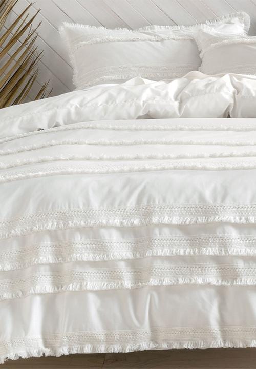 Linen House Duvet Cover Linen House Ecru Davina Duvet Cover Set (2143996280921)