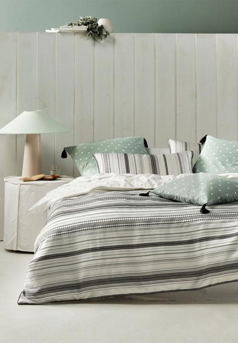 Linen House Duvet Cover Linen House Green Kemer Duvet Cover Set (4737626407001)