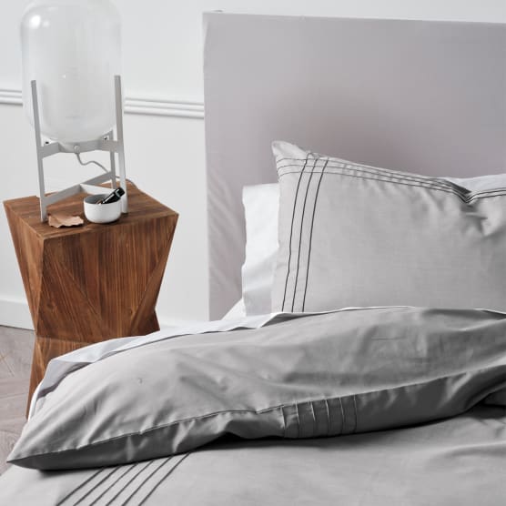 Linen House Duvet Cover Linen House Grey Mayfair Duvet Cover Set (4711292239961)