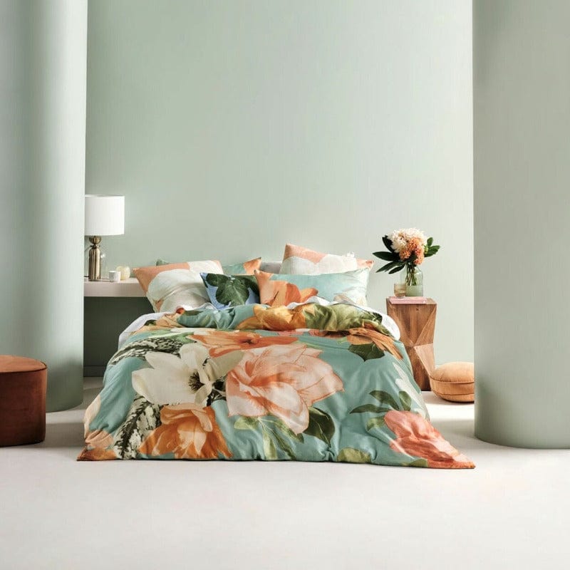 Linen House Duvet Cover Linen House Leaf Shakira Duvet Cover Set (6919339573337)