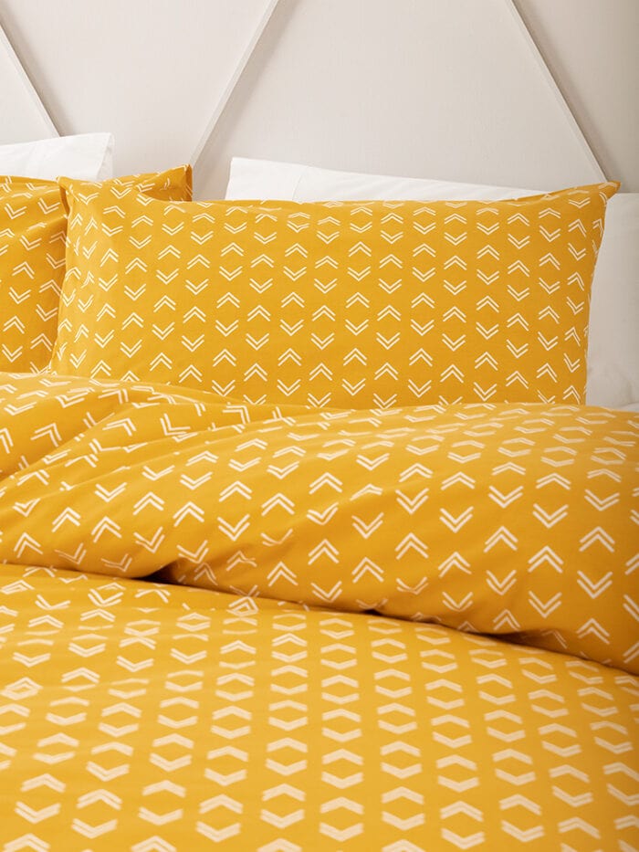 Linen House Duvet Cover Linen House Marlow Mustard Duvet Cover Set (4672494895193)