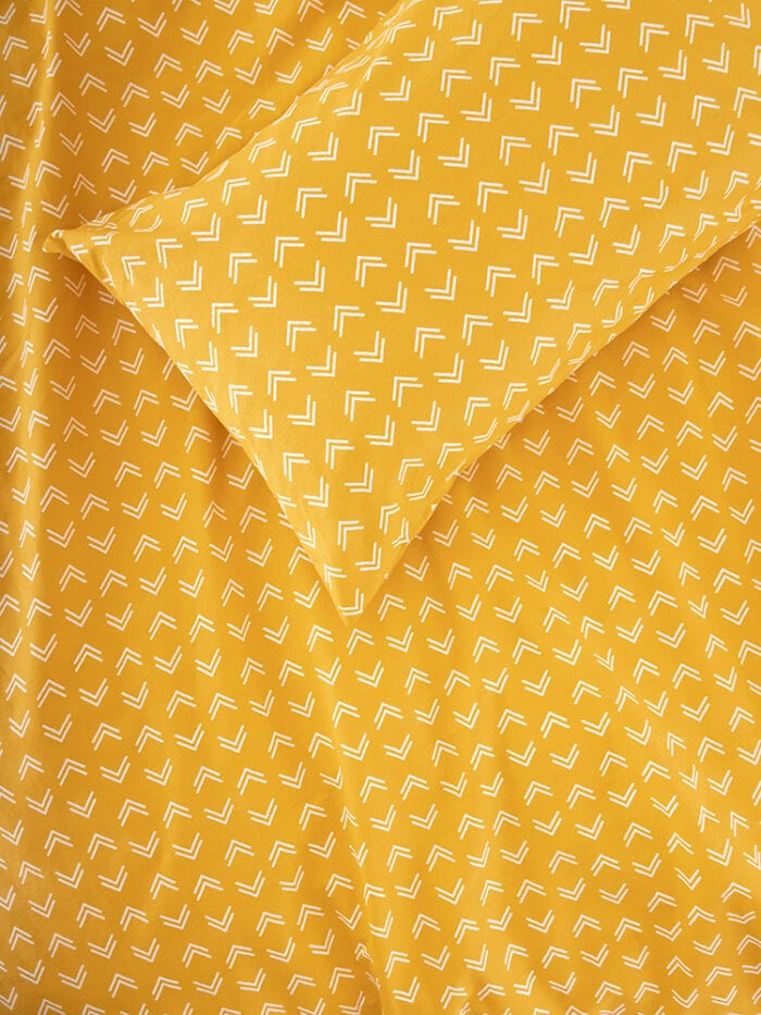 Linen House Duvet Cover Linen House Marlow Mustard Duvet Cover Set (4672494895193)