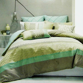 Linen House Duvet Cover Linen House Mint Farrow Duvet Cover Set (2061610352729)