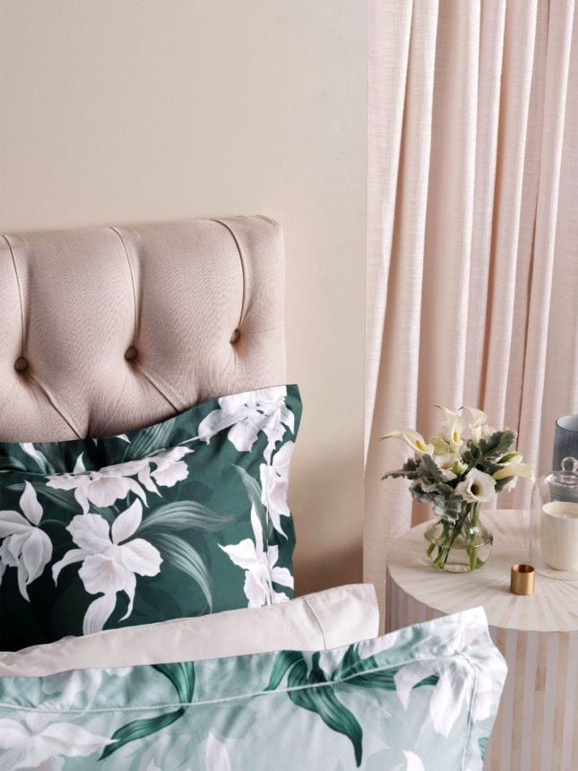 Linen House Duvet Cover Linen House Mist Cattleya Duvet Cover Set (6888840691801)