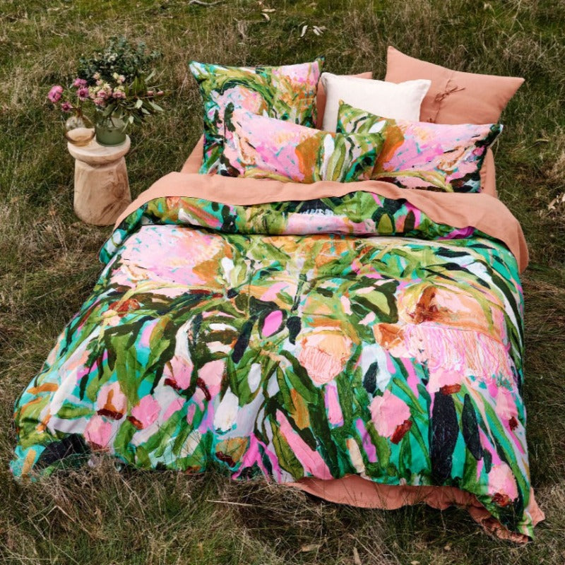 Linen House Duvet Cover Linen House Multi Just Start Somewhere Duvet Cover Set (7256720998489)