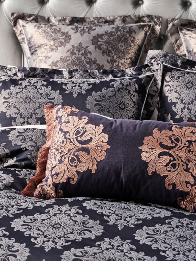 Linen House Duvet Cover Linen House  Navy Yvette Duvet Cover Set (4779574067289)