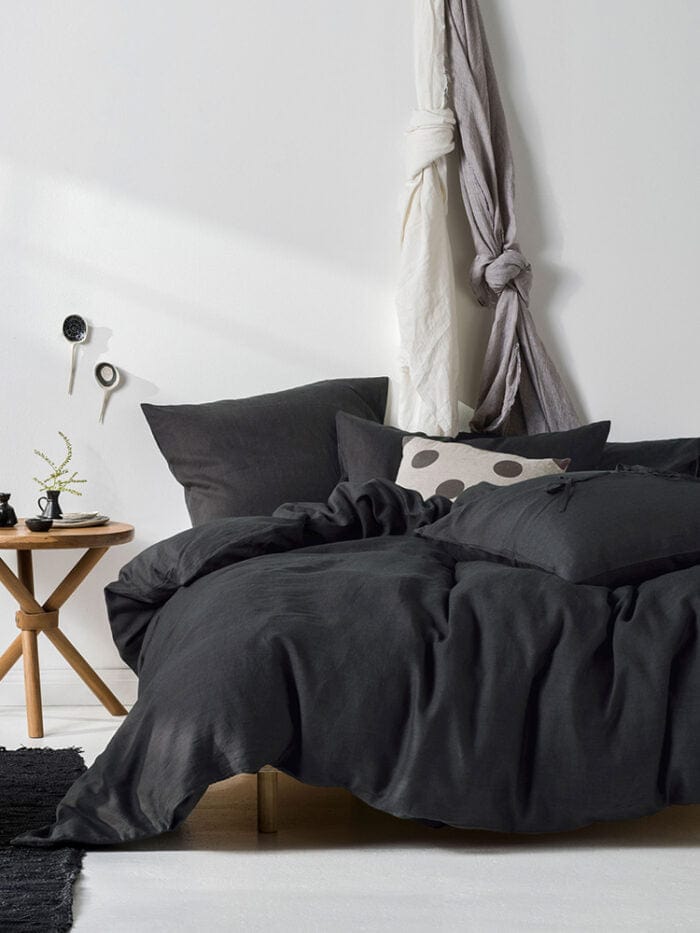 Linen House Duvet Cover Linen House Nimes Charcoal Duvet Cover Set (6702850572377)