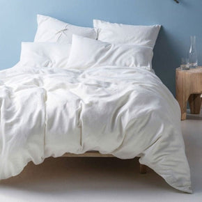 Linen House Duvet Cover Linen House Nimes White Duvet Cover Set (6683136229465)