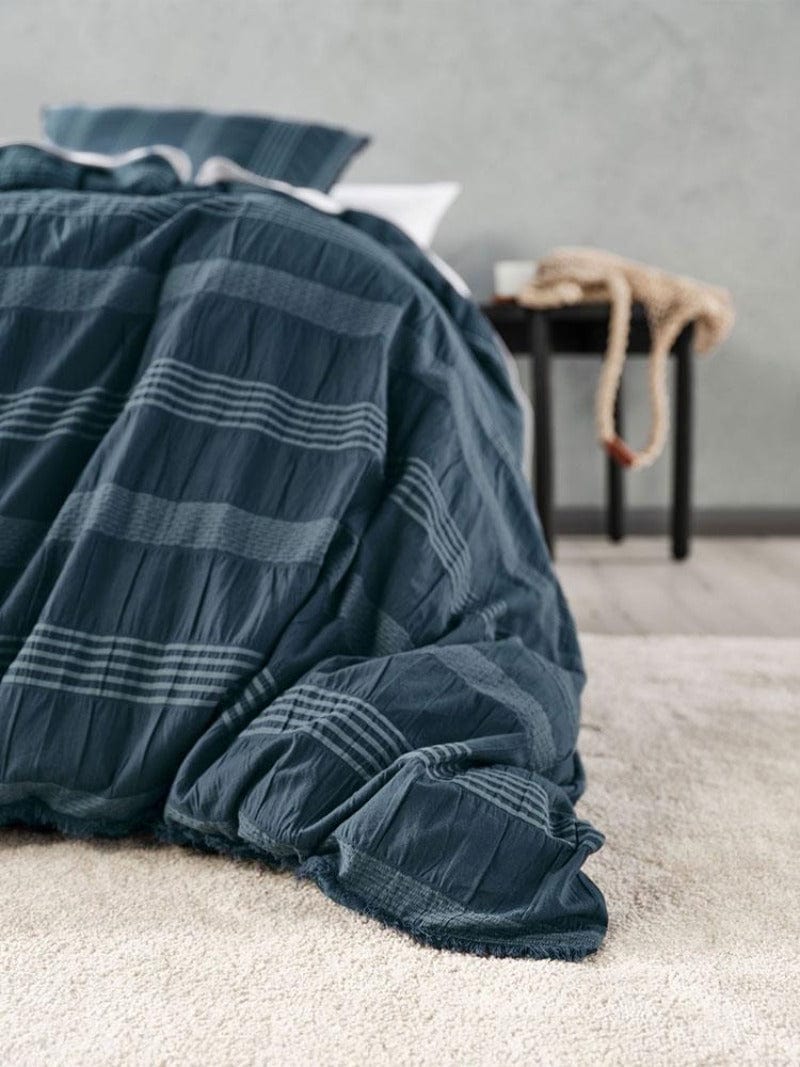 Linen House Duvet Cover Linen House Shrimpton Slate Duvet Cover Set (2061843202137)