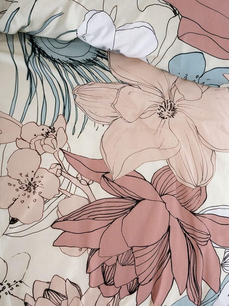 Linen House Duvet Cover Linen House Stone Nariah Duvet Cover Set (6918426034265)
