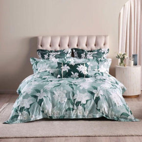 Linen House Duvet Cover Queen Linen House Mist Cattleya Duvet Cover Set (6888840691801)