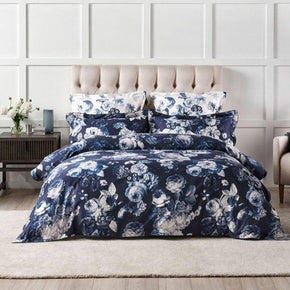 Linen House Duvet Cover Queen Linen House Navy Jardin Duvet Cover Set (6703038464089)