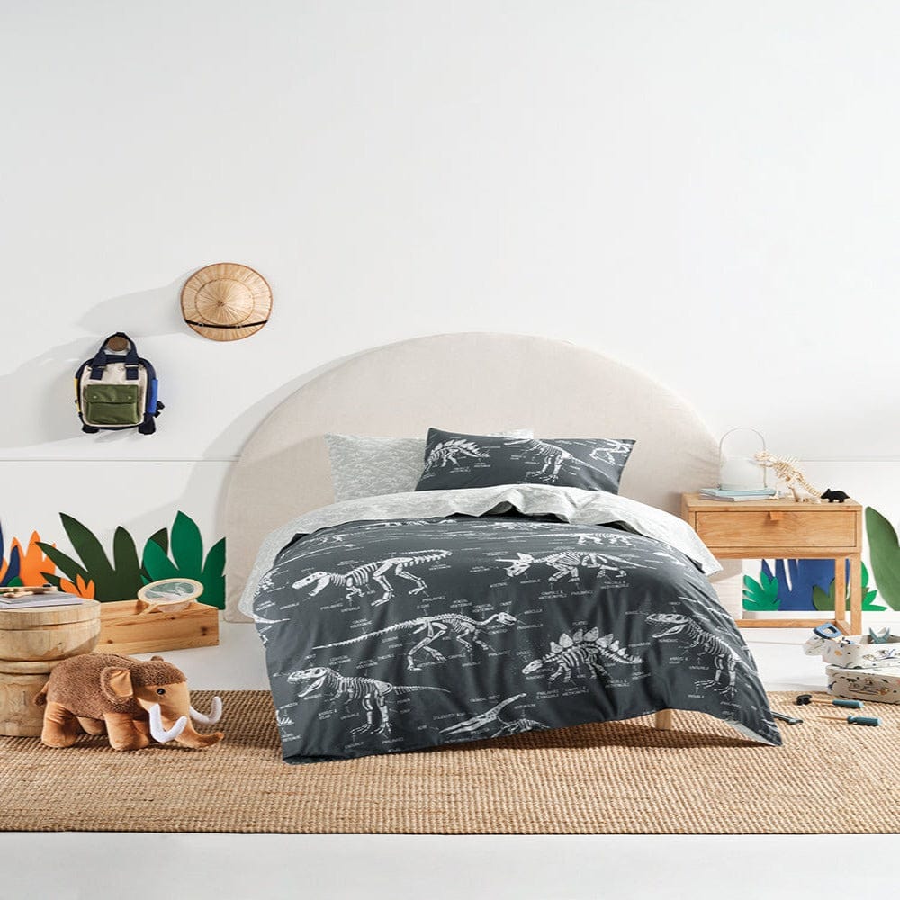 Linen House Duvet Cover Single Linen House Dino Dig Duvet Cover Set (7231377080409)