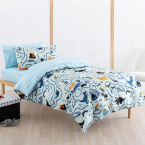 Linen House Duvet Cover Single Linen House Dino Maze Duvet Cover Set (6570973593689)