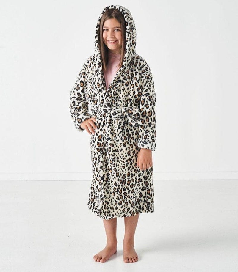 Linen House Duvet Cover Small Size 4 Linen House Kids Bathrobe Leopard (6702581022809)