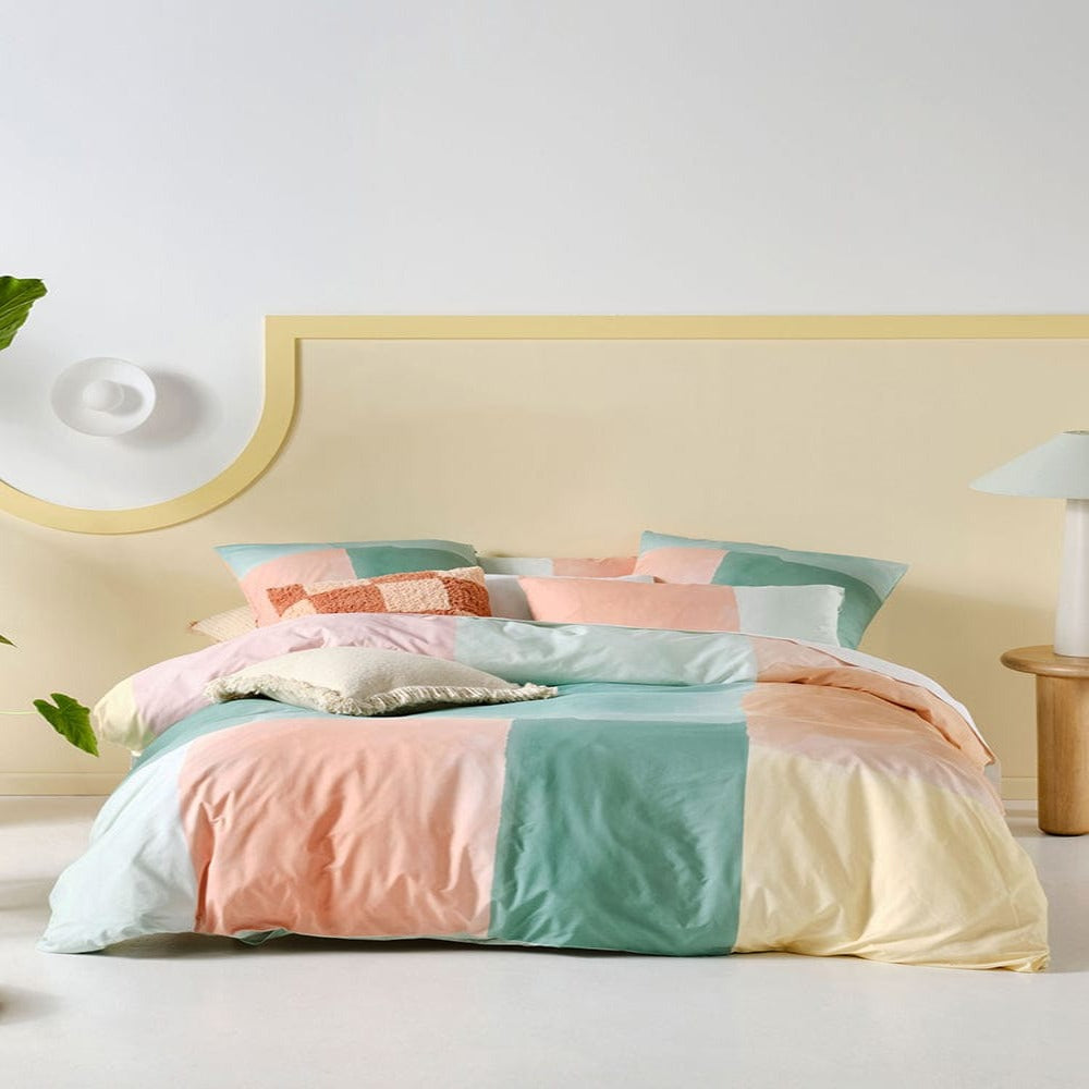 Linen House Duvet Cover Three Quarter Linen House Mattoni Duvet Cover Set (7181862043737)