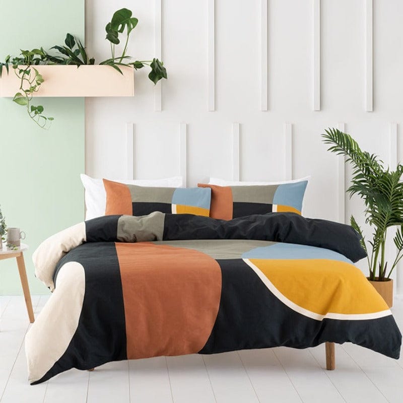 Linen House Duvet Cover Three Quarter Linen House Multi Indiana Duvet Cover Set (6570998366297)