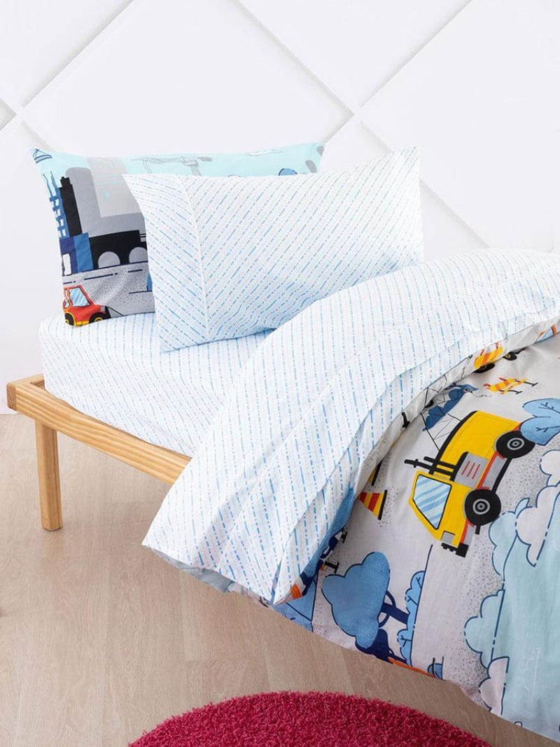 Linen House SHEET SET Linen House Blue Felix Sheet Set (6571011178585)