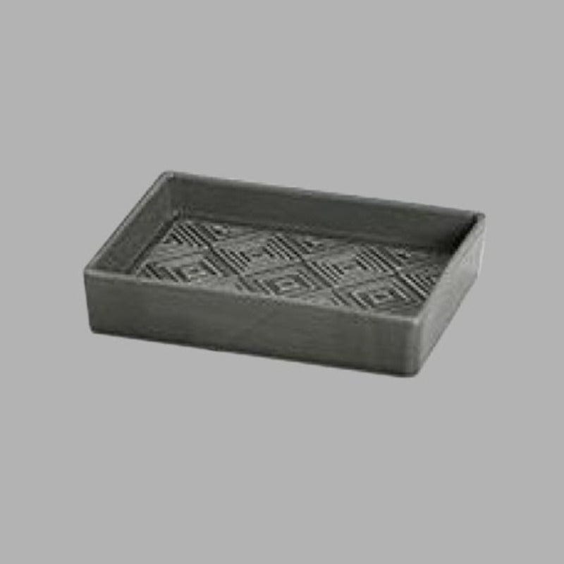 Linen House SOAP DISH Embossed Charcoal Soap Dish (6590249861209)