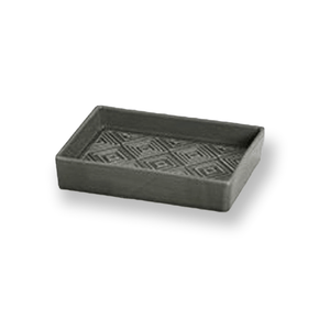 Linen House SOAP DISH Embossed Charcoal Soap Dish (6590249861209)