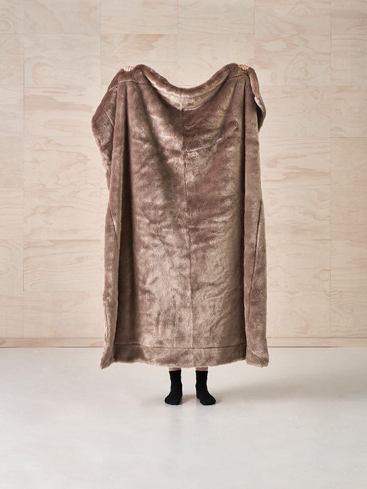 Linen House THROW Linen House Selma Mushroom Throw 150x200 (7090941362265)