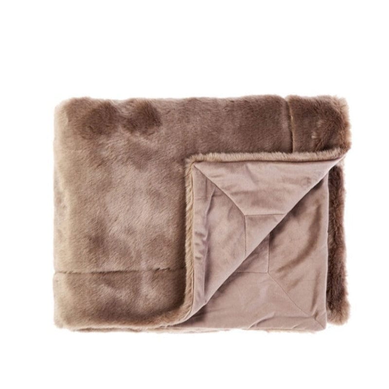 Linen House THROW Linen House Selma Mushroom Throw 150x200 (7090941362265)