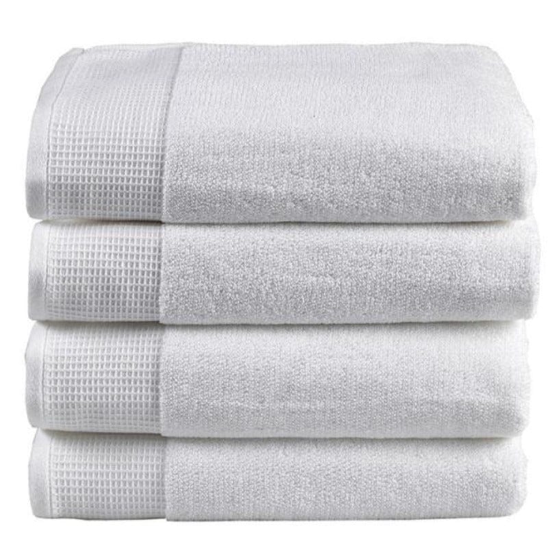 Linen House TOWEL Face Towel 33x33 White Plush Linen House Plush White Towel Collection (4738489221209)