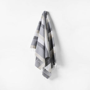 Linen House TOWEL Linen House Hammam Towel 100x180 Williamstown Charcoal (7183665365081)