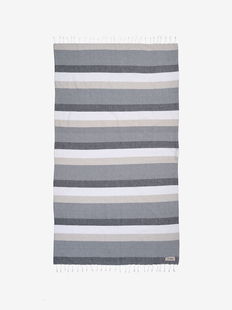 Linen House TOWEL Linen House Hammam Towel 100x180 Williamstown Charcoal (7183665365081)