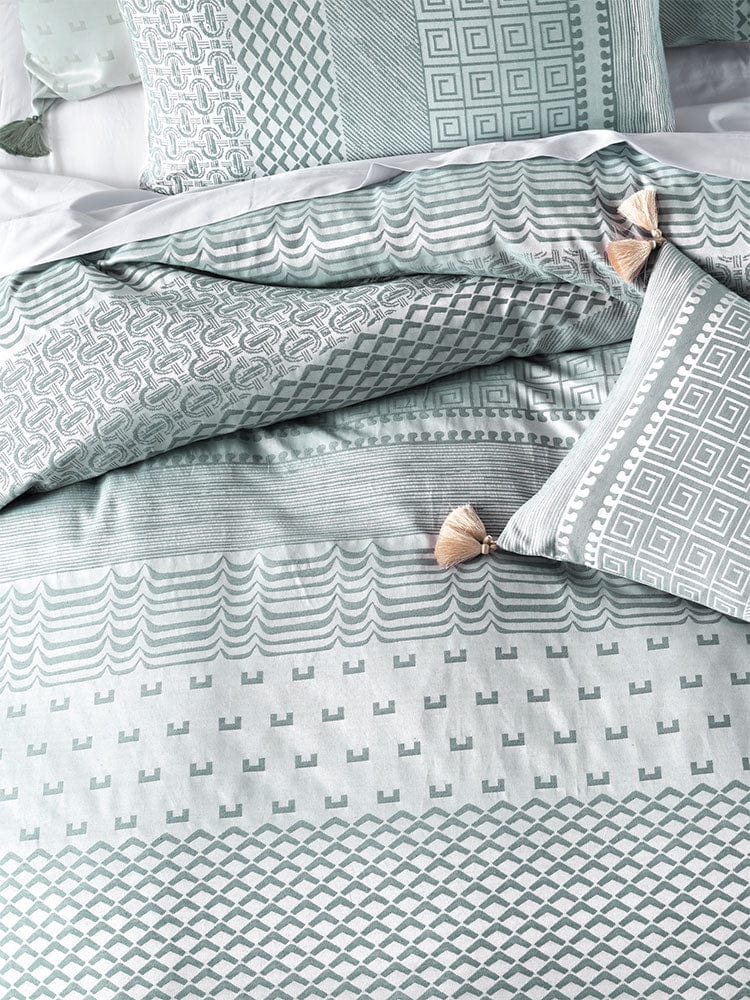 Linen Language Duvet Cover Double Linen House Petrol Cinzia Duvet Cover Set (2061814923353)