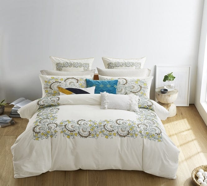 Linen Language Duvet Cover Luxury Duvet Set Highland Queen 7 Piece (2061814497369)