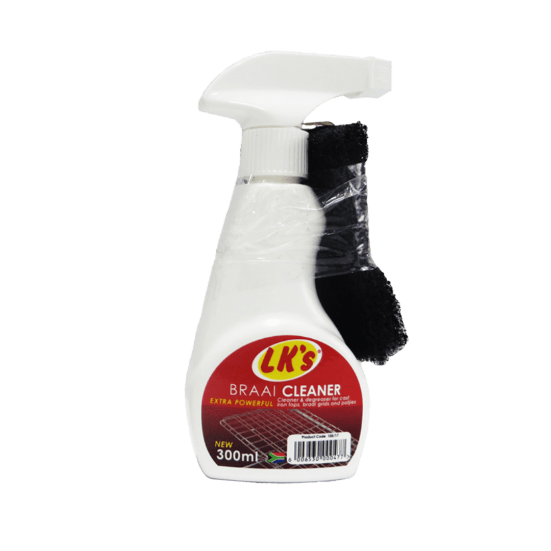 LK'S Braai Cleaner LK'S Braai Cleaner & Free Sponge 300ml 105/17 (7161531826265)