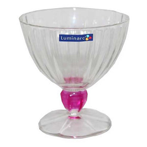 Luminarc GLASS Luminarc Quadro Rainbow Ice Cream Cup 300ml  Set Of 6 (4718430650457)