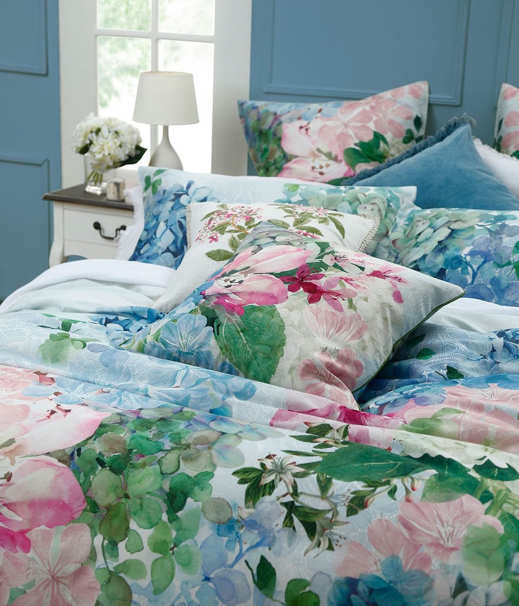 M.M Linen Duvet Cover M.M Linen Multi Delf Duvet Cover Set (7162250854489)