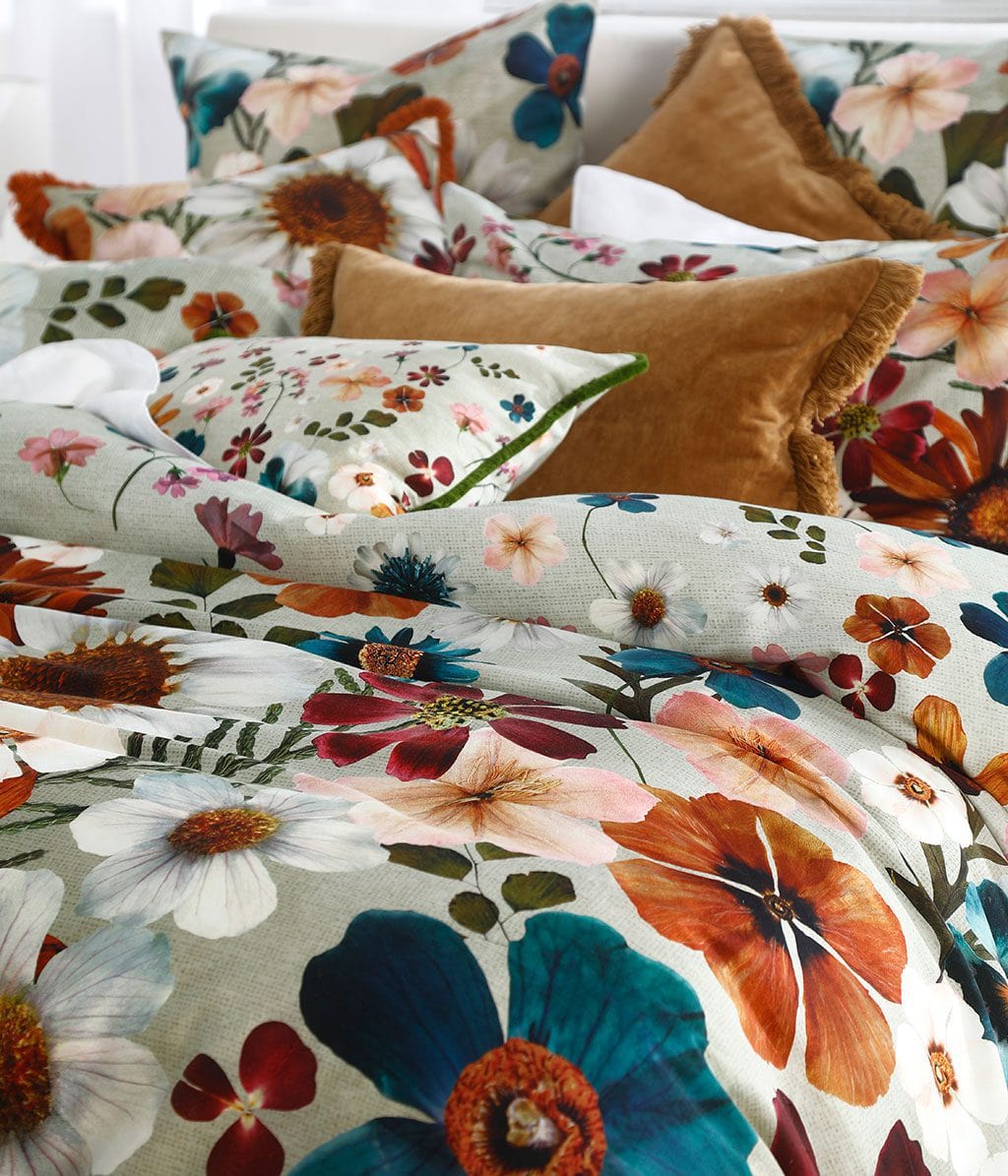 M.M Linen Duvet Cover M.M Linen Multi Flowerbed Duvet Cover Set (7162235158617)
