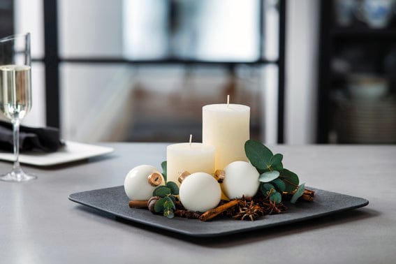 Manufacture Dinner Plate Manufacture Rock Black Square Serving Plate VB1042392680 (7180334825561)