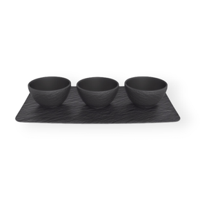 Manufacture Rock Dinner Plate Manufacture Rock Black Dip Bowl Set Of 4 VB1042399023 (7114326605913)