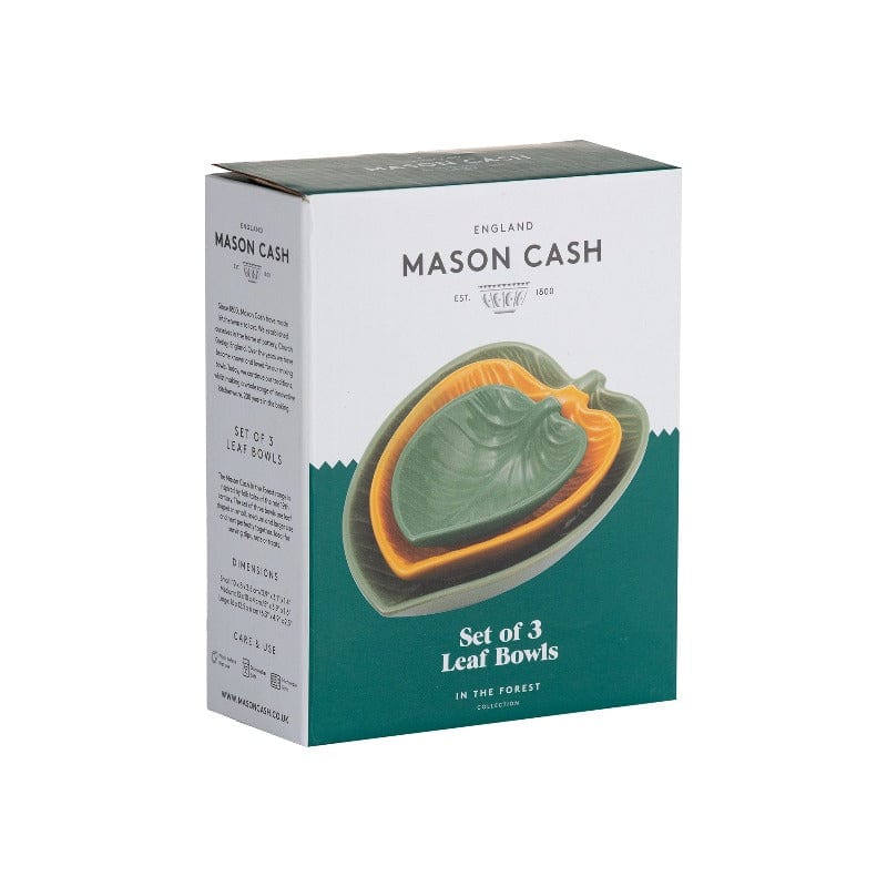Mason Cash BOWL MIXER Mason Cash In The Forest Leaf Dishes Set of 3 MC2002227 (7204385751129)