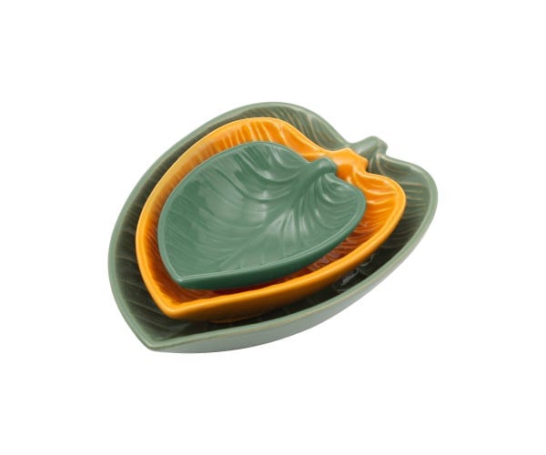 Mason Cash BOWL MIXER Mason Cash In The Forest Leaf Dishes Set of 3 MC2002227 (7204385751129)