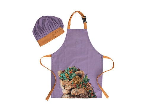 Maxwell & Williams Apron Maxwell & Williams Marini Ferlazzo Wild Planet Kids Apron & Hat Set Lion GX0596 (7276818956377)