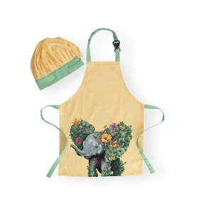 Maxwell & Williams Apron Maxwell & Williams Wild Planet Kids Apron & Hat Set Elephant Kids GX0597 (7276820987993)